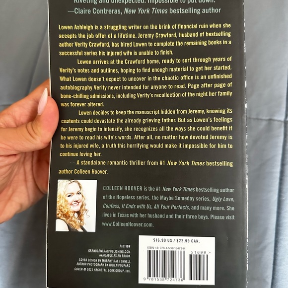 verity by colleen hoover - Picture 3 of 3